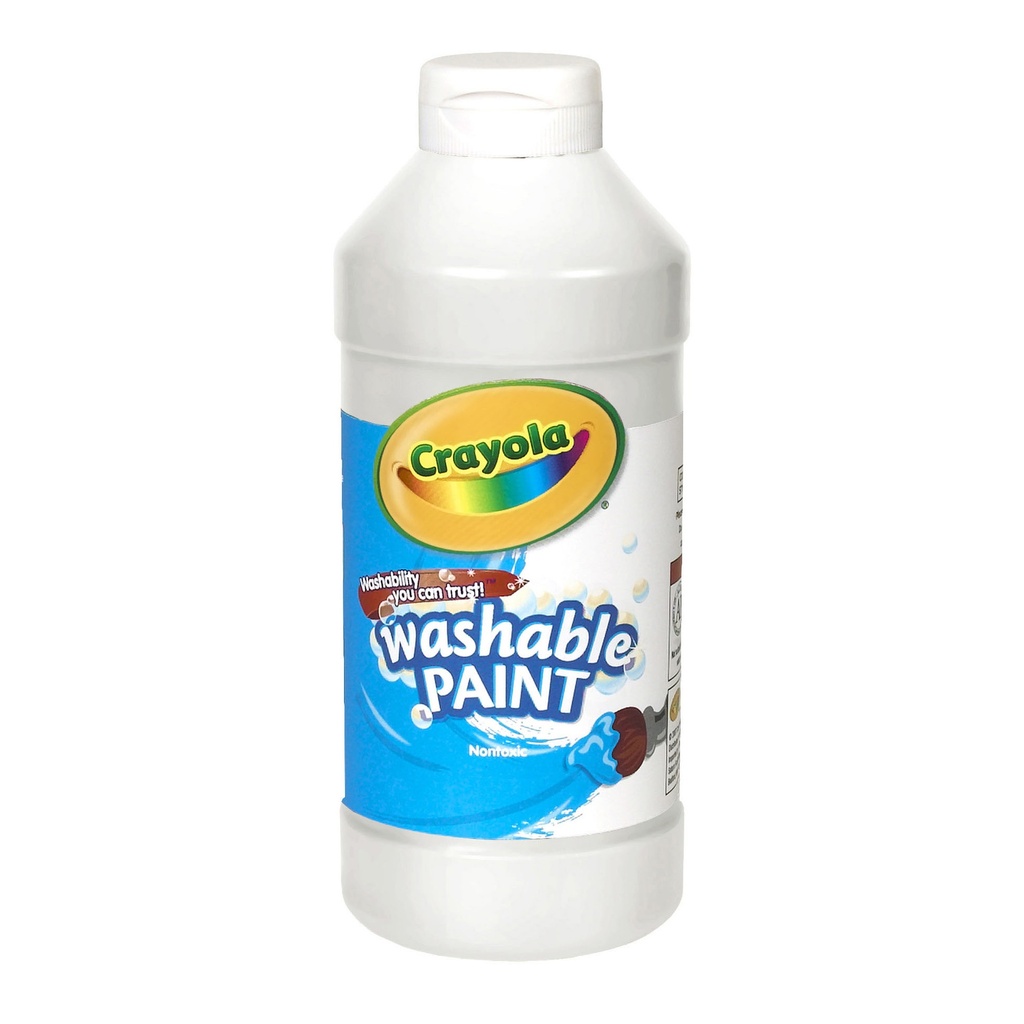 16oz White Crayola Washable Paint Ea