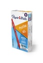 12ct Red Paper Mate Profile Gel Ink Pens