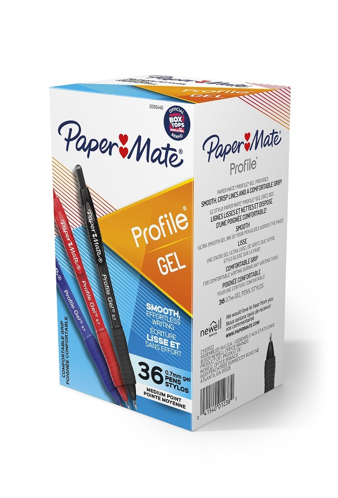 36ct Assorted Color Paper Mate Profile Retractable Pens