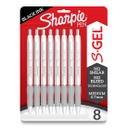 8ct Sharpie S-Gel White Fashion Barrel .7mm Pens