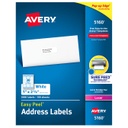 Avery White Easy Peel Address Labels with Surefeed 1" x 2 5/8"