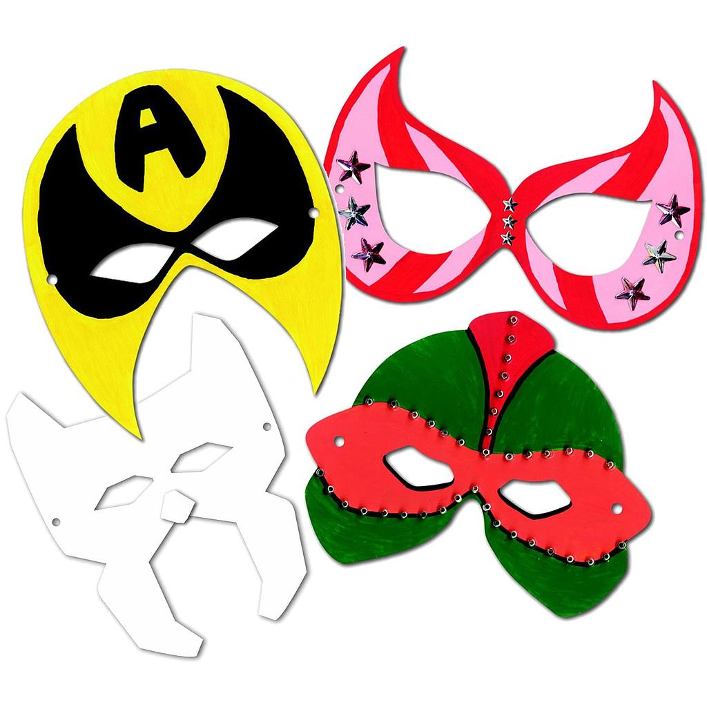 24ct Die Cut Super Hero Masks