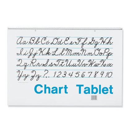 24x16 1 inch Ruled Colored Chart Tablet