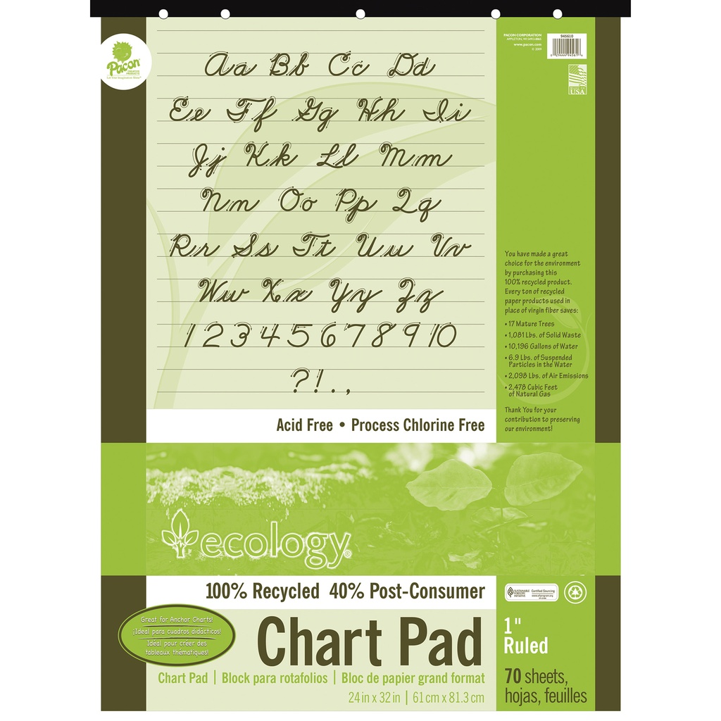 24x32 1 inch Ruled SAVE Chart Pad