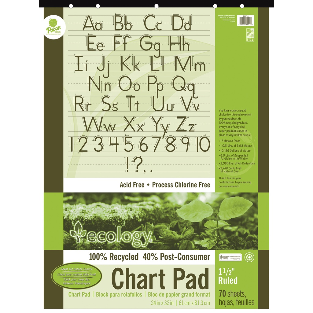 24x32 1.5 inch Ruled SAVE Chart Pad