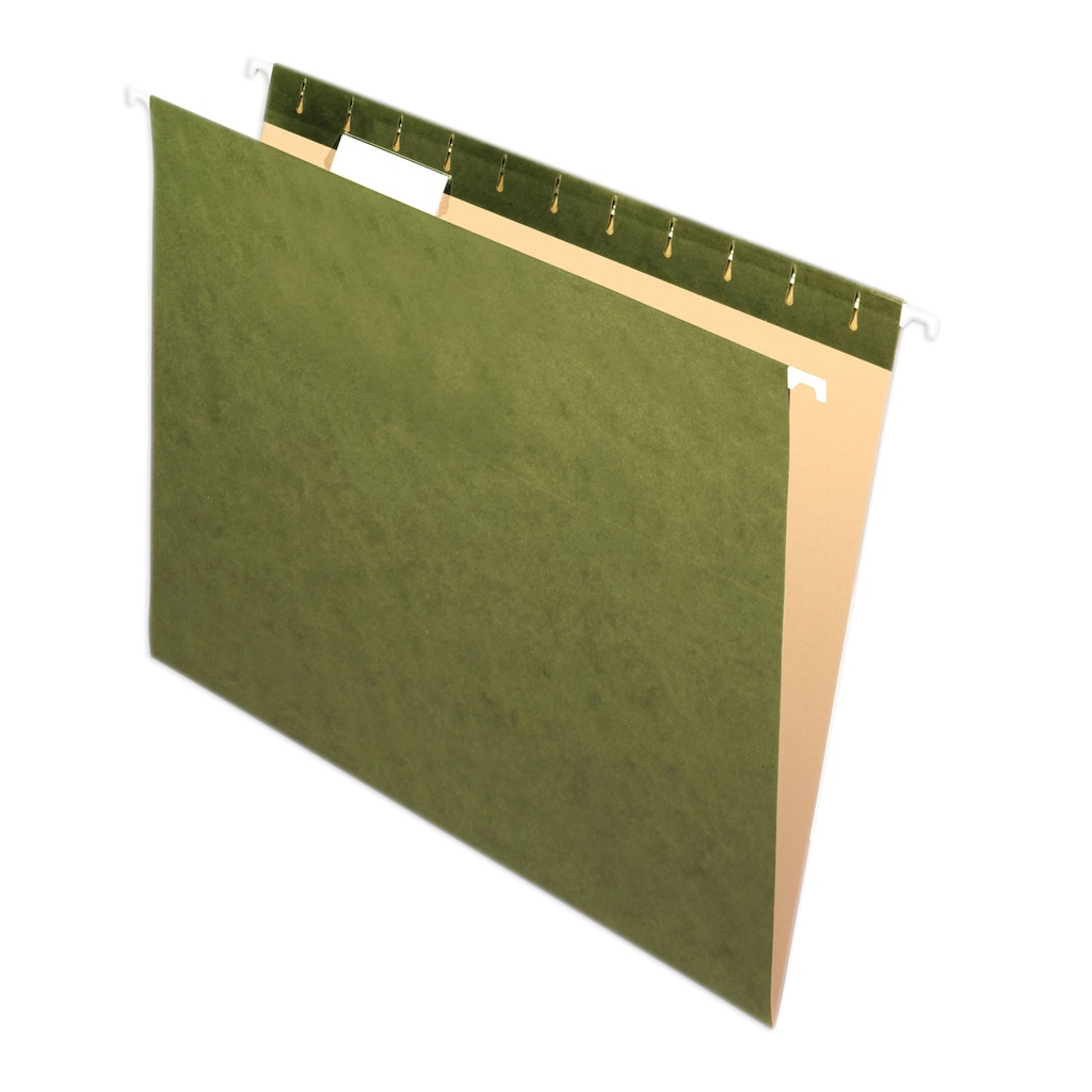 25ct 1/5 Cut Letter Size Hanging File Folders