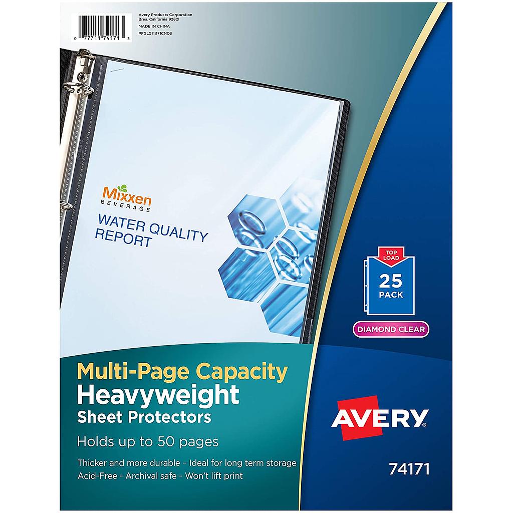 25ct Multi Page Capacity Sheet Protectors