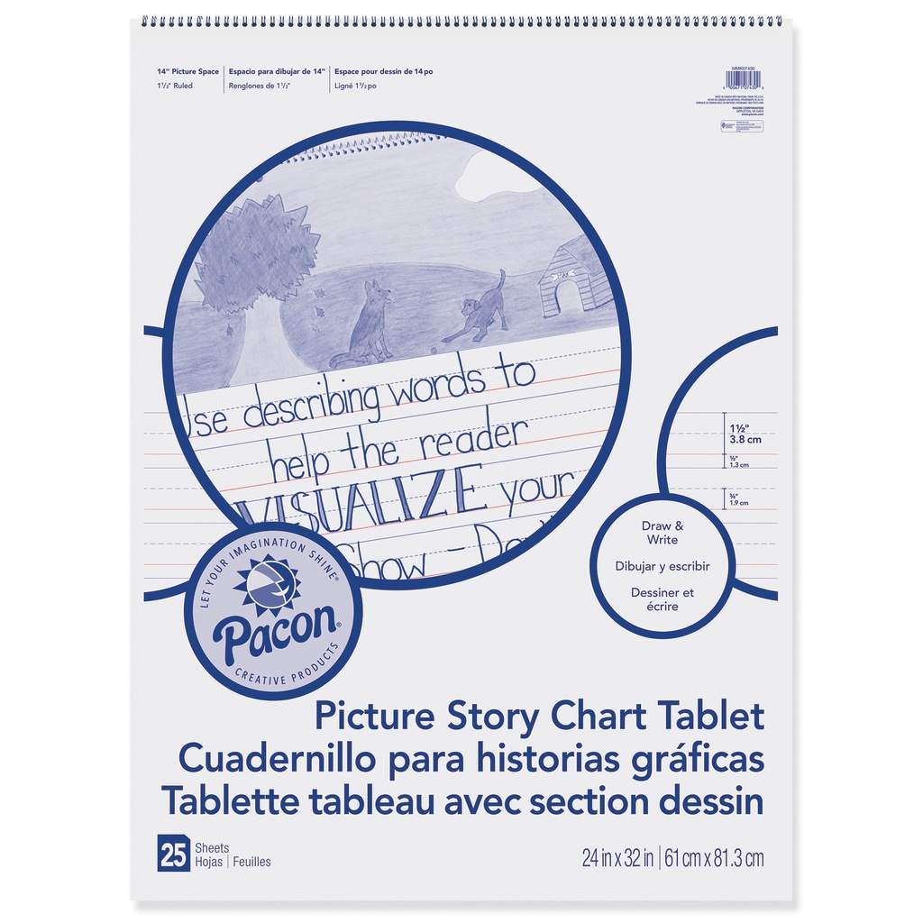 25sht Picture Story Chart Tablet 24 x 32 Inch