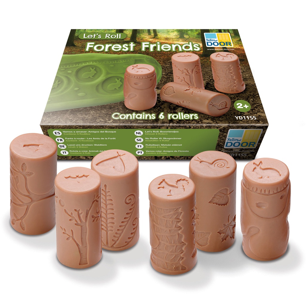 6ct Let's Roll Forest Friends Roller Set