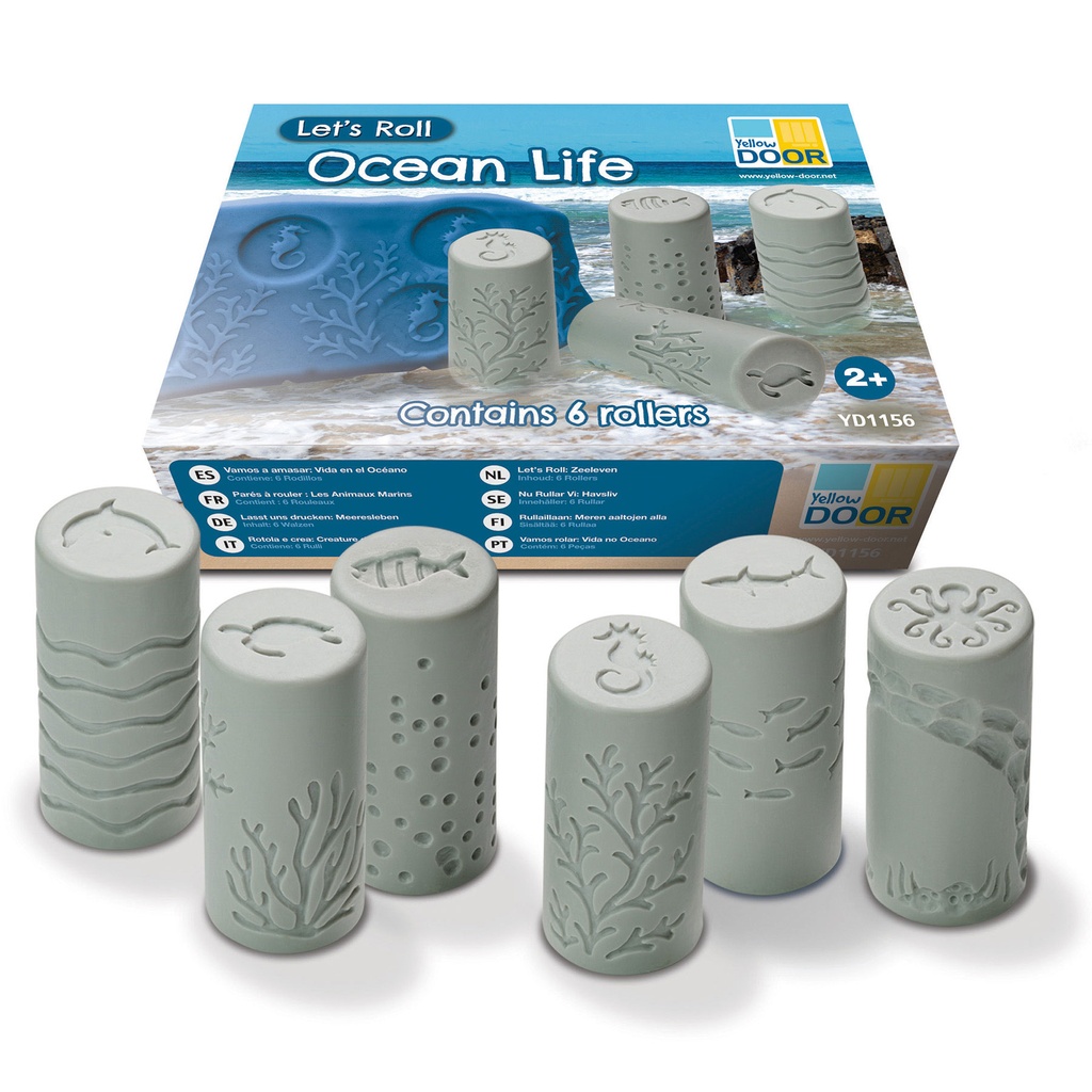 6ct Let's Roll Ocean Life Rollers Set