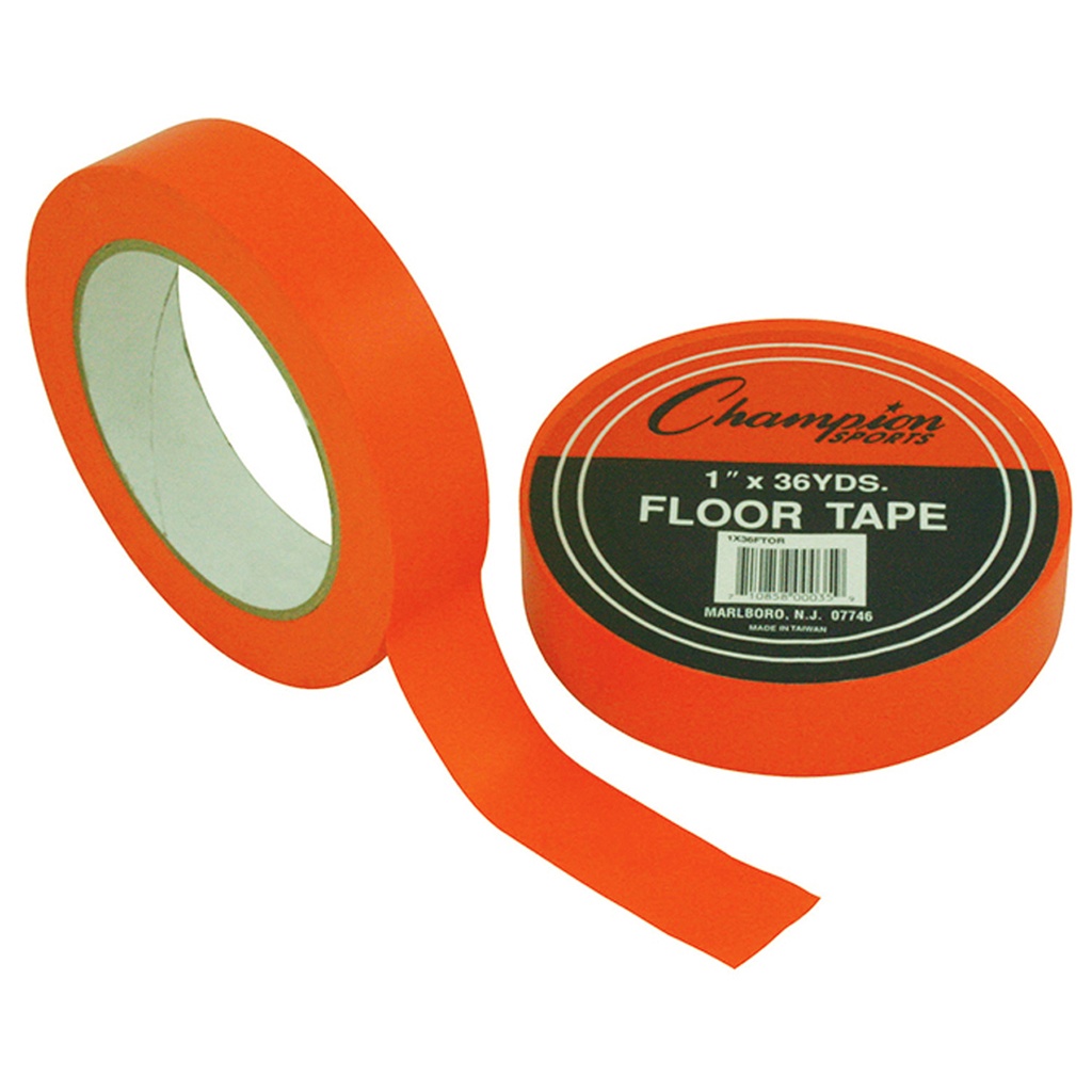 Floor Marking Tape, 1" x 36 yd, Orange