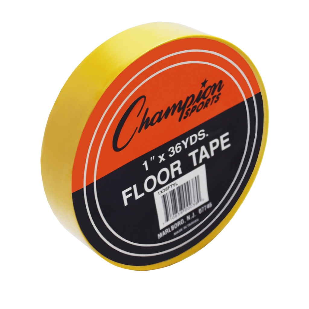 Floor Marking Tape, 1" x 36 yd, Yellow