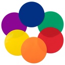 10" Round Poly Spot Markers - 6 Assorted Colors