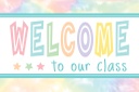 30ct Pastel Pop Welcome Postcards