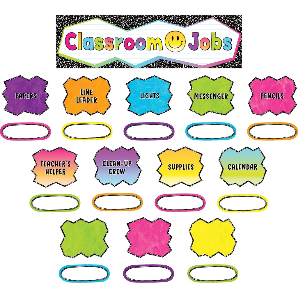 Brights 4Ever Classroom Jobs Mini Bulletin Board Set