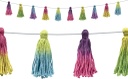 Tie-Dye Tassels Garland