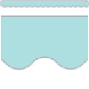 Pastel Blue Scalloped Border Trim