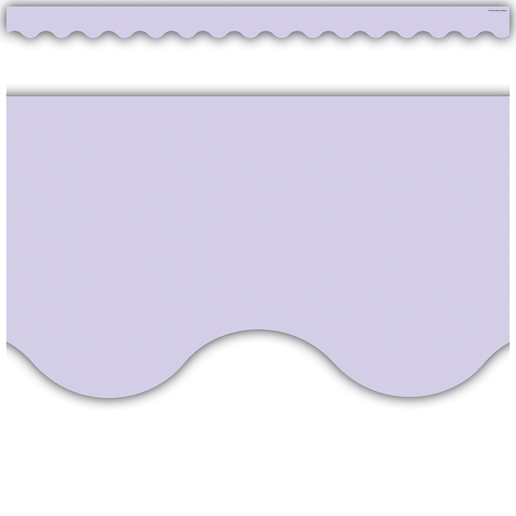 35' Lavender Scalloped Border Trim