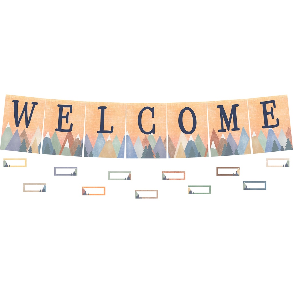 Moving Mountains Welcome Bulletin Board Set