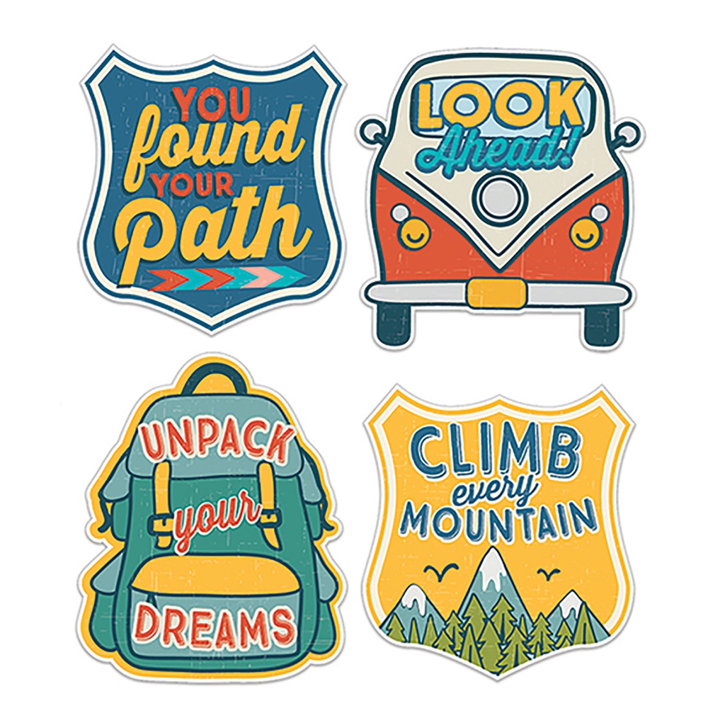 40ct Adventurer Sticker Badges Stickers