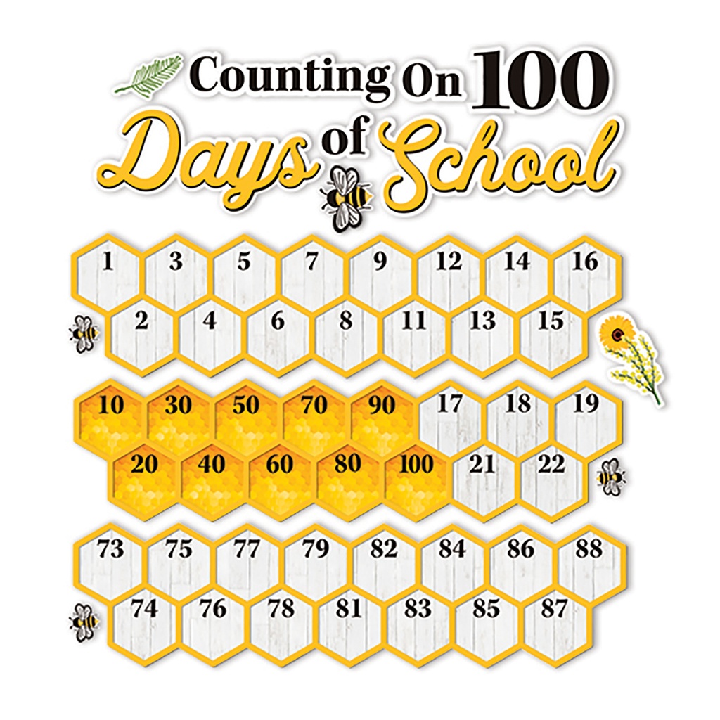 The Hive 100 Days Mini Bulletin Board Set