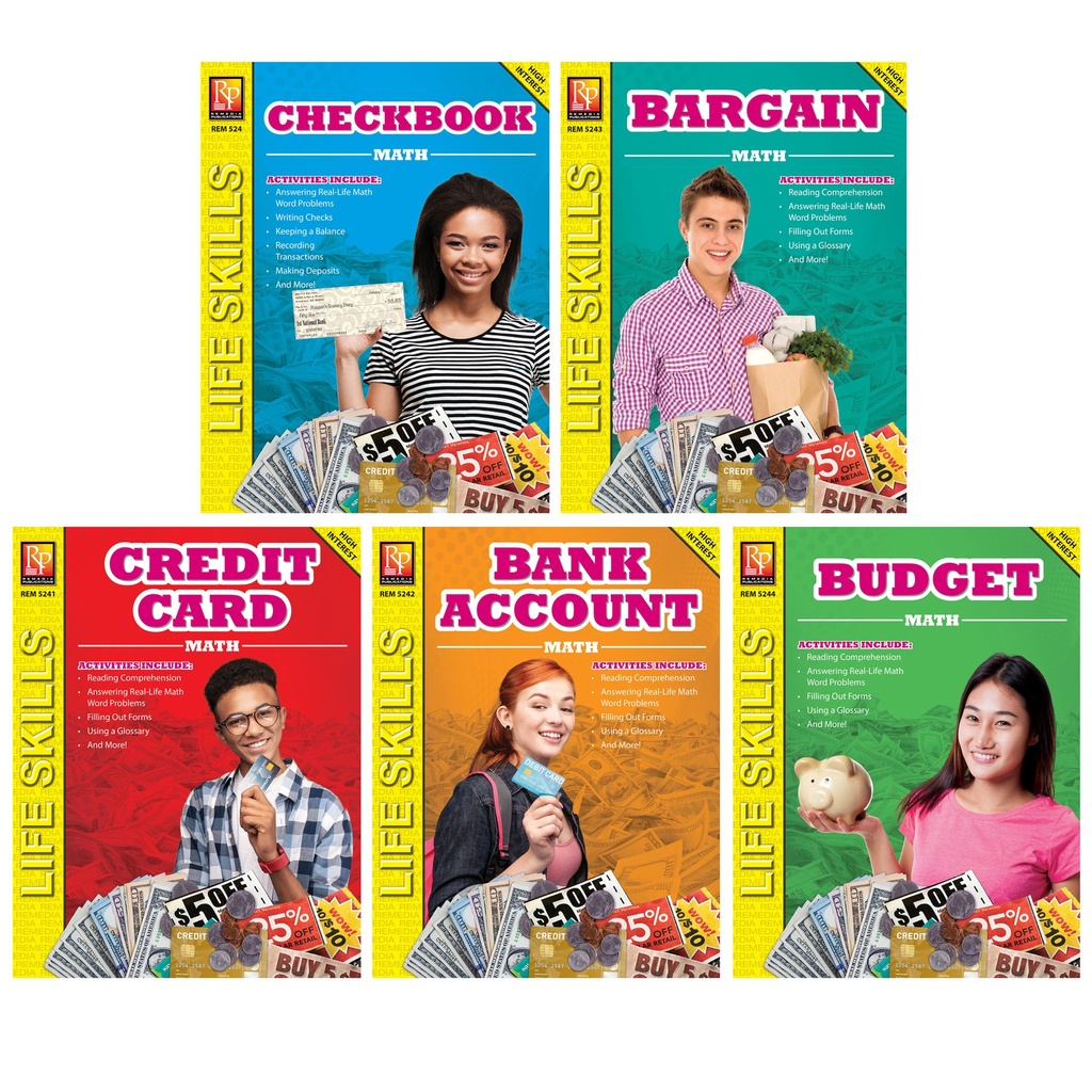 Life Skills Math Series, Set of 5