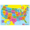 Smart Poly™ Learning Mats: U.S. Basic Map 10 Pack