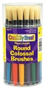 30ct Assorted Round Stubby Brushes