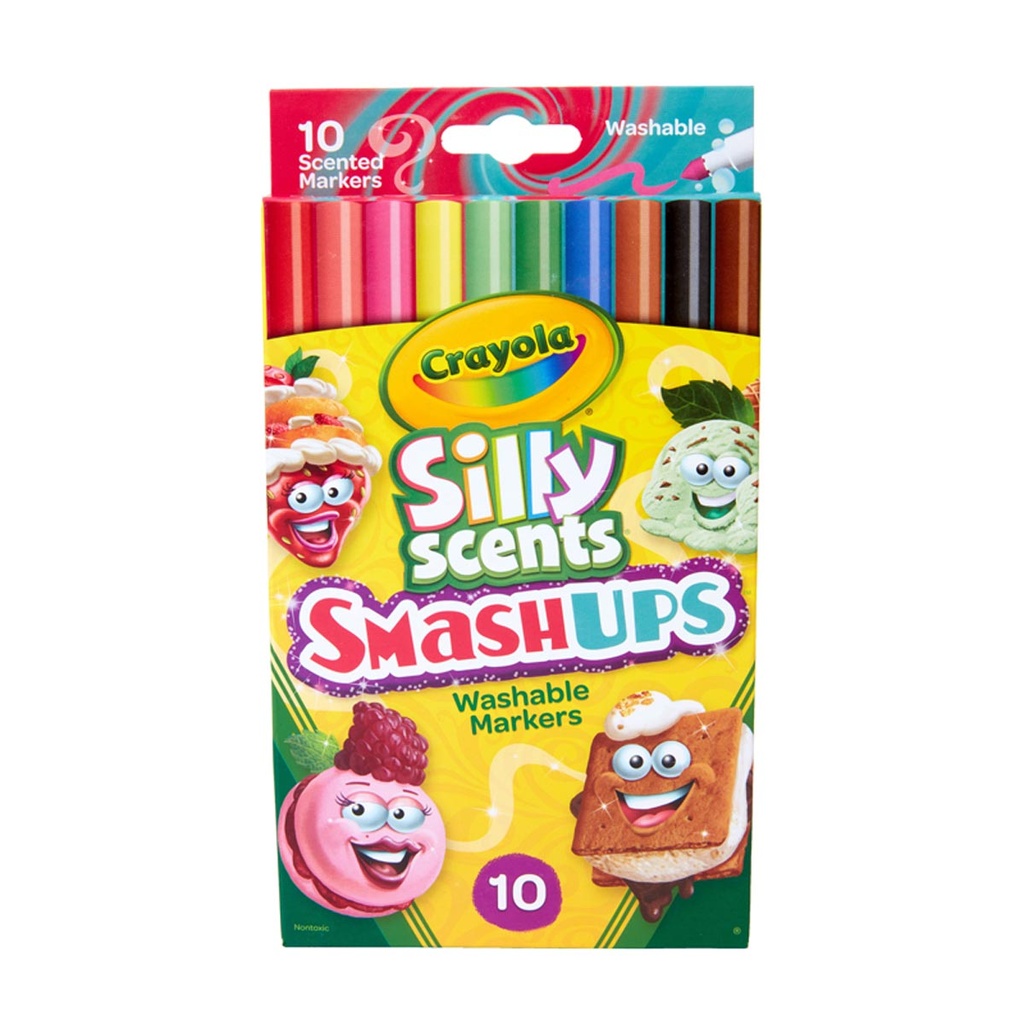 Silly Scents™ Smash Ups Slim Washable Scented Markers, 10 Count