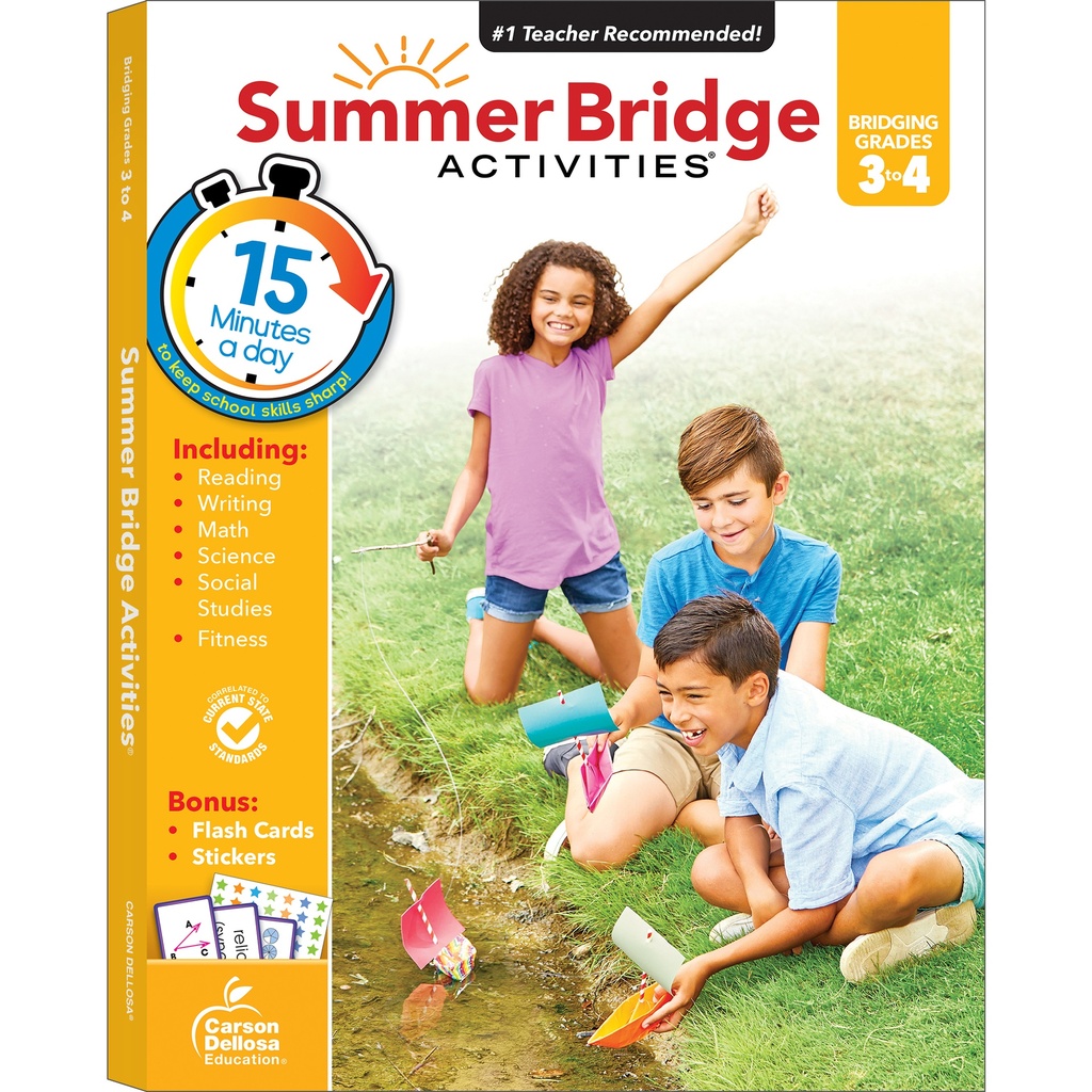 Summer Bridge Activities® Workbook, Grade 3-4, Paperback