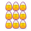 Candy Corn Giant Stickers, Pack of 36