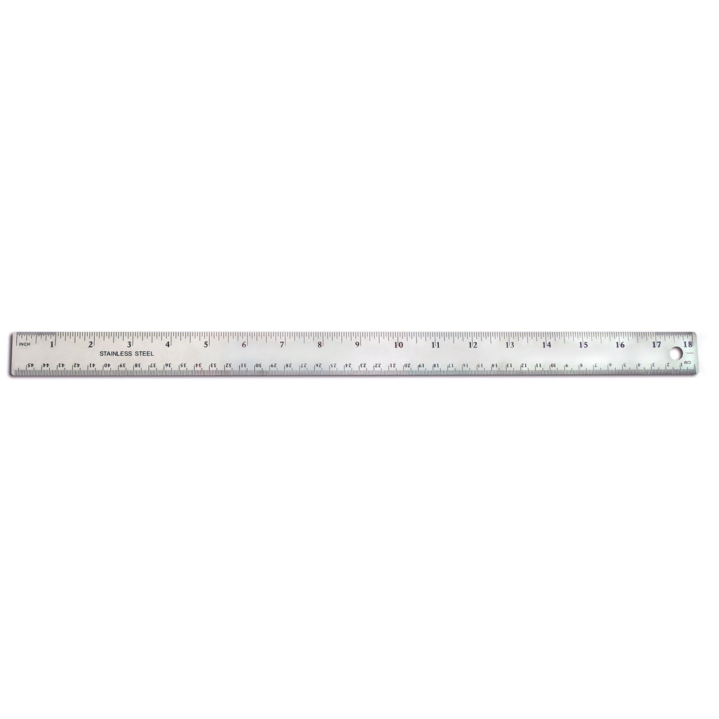 Stainless Steel Ruler, 18"