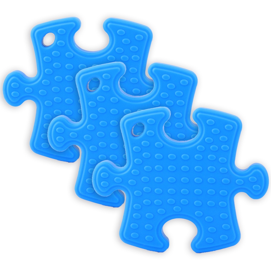 Puzzle Piece Teether, Pack of 3