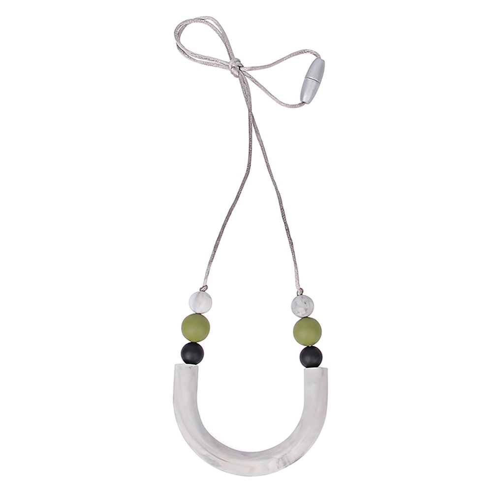 Silicone U Tube Style Teething Necklace