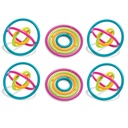 Gyrobi, Plastic Ring Fidget Toy, Pack of 6