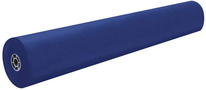 36in x 1000ft Dark Blue Rainbow Kraft Paper Roll