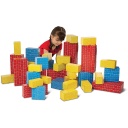 40ct Deluxe Jumbo Cardboard Block Set