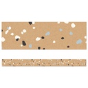 We Belong Speckled Kraft Paper Straight Borders, 36 Feet