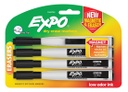 4ct Black Fine Expo Magnetic Dry Erase Markers