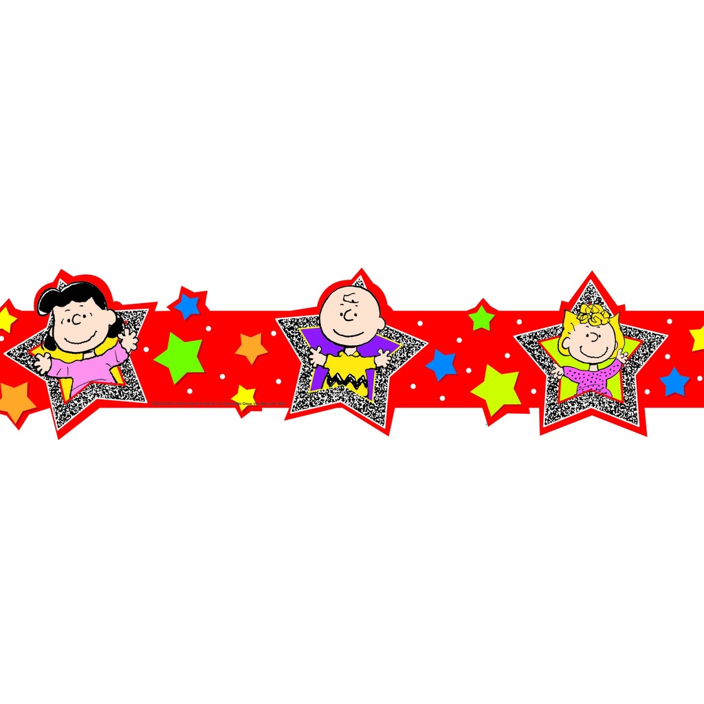 Peanuts® Super Star Extra Wide Die Cut Deco Trim®, 37 Feet