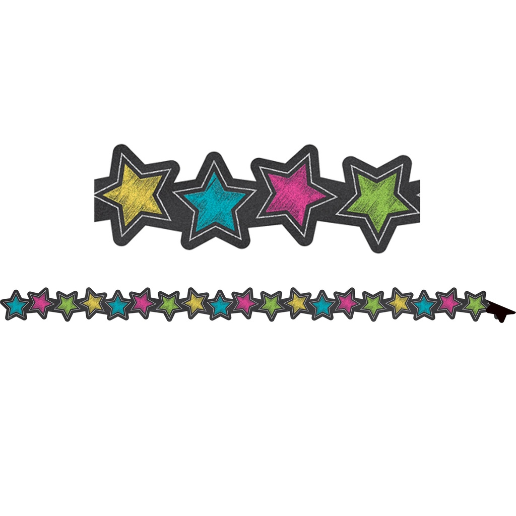 Chalkboard Brights Stars Magnetic Border