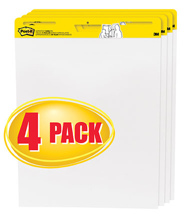 4ct Easel Pad White 25 x 30 30sht