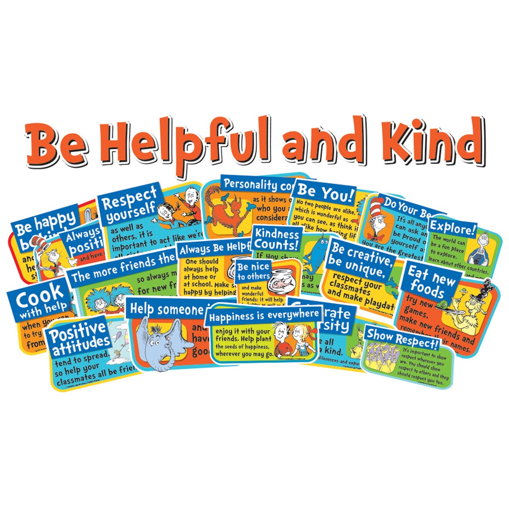 Dr. Seuss™ Be Kind and Helpful Bulletin Board Sets