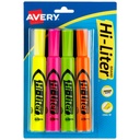 4ct Hi-Liter Fluorescent Highlighters Set