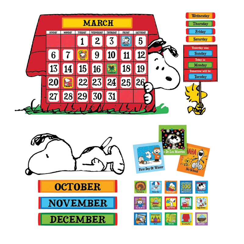 Peanuts® Calendar Bulletin Board Set