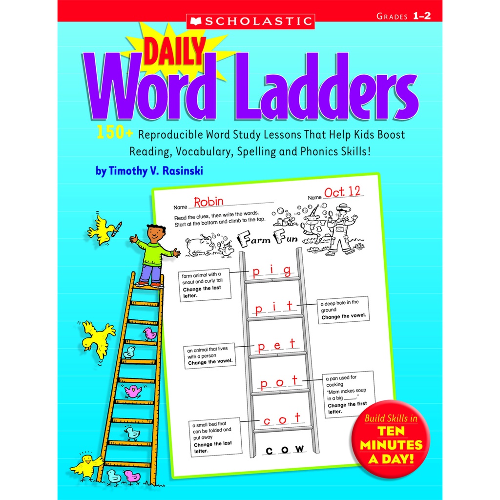 Daily Word Ladders Book, Grades 1-2