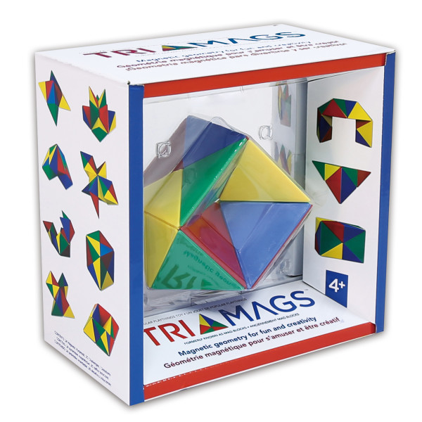 Tri-Mags Magnetic Puzzle Toy, 24 Pieces