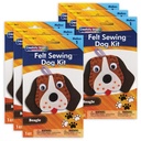 Felt Sewing Dog Kit, Beagle, 5" x 5.5" x 1", 6 Kits