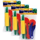 Dough Tools, 5 Assorted Patterns, 5" to 8", 5 Per Set, 3 Sets