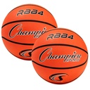 Intermediate Rubber Basketball, Size 6, Orange, Pack of 2